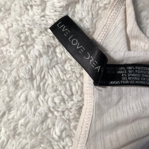 LIVE LOVE DREAM RUN Cute Spellout Striped Tank Top - Picture 8 of 8